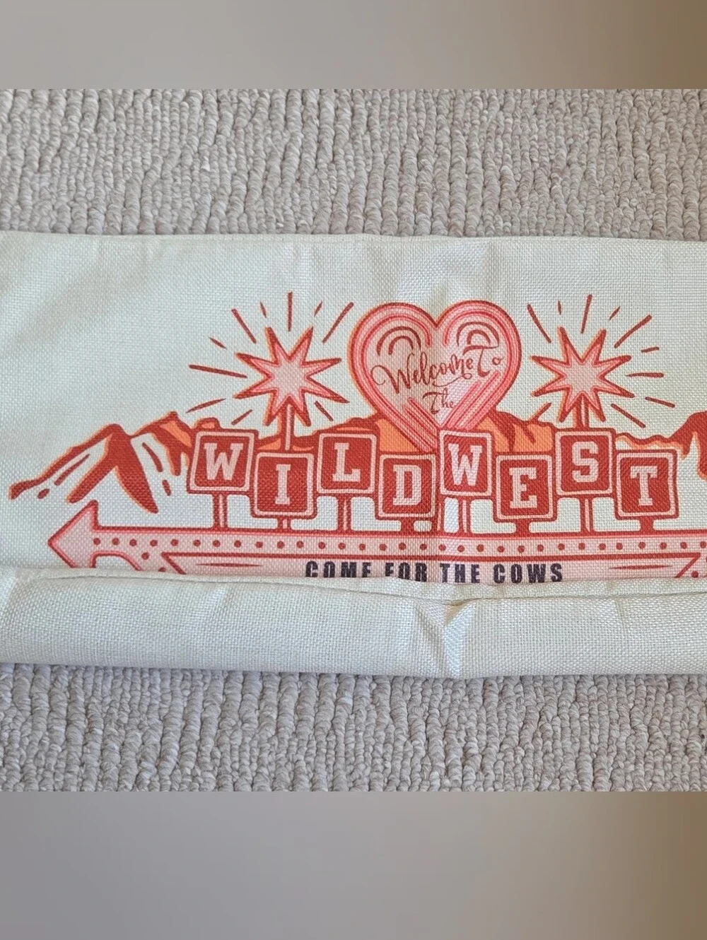 Wild West Pillow Sham 19inx11in